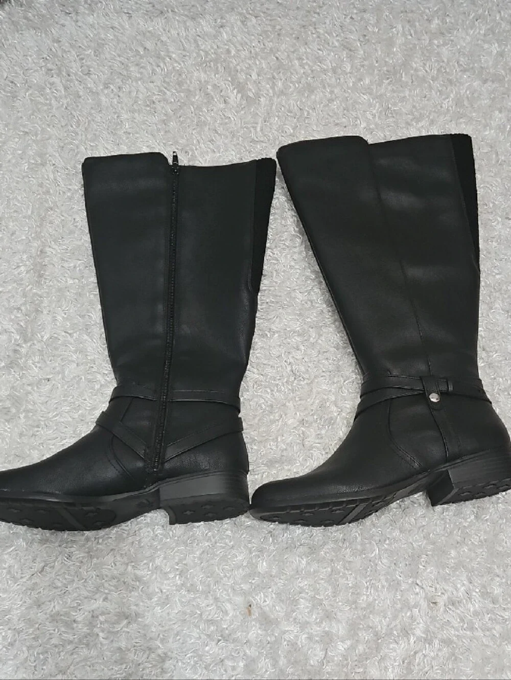Wide Calf Black Knee-High Women's Boots Life Stride Flex